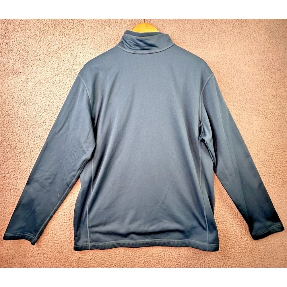 The North Face Tech Glacier Pullover Mens XL Steel Blue 1/4 Zip Fleece Hiking